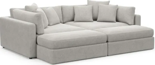 Sasha Foam Comfort Sectional - Burmese Granite