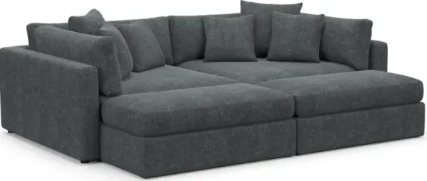 Sasha Foam Comfort Sectional - Contessa Shadow