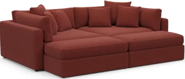 Sasha Foam Comfort Sectional - Bloke Brick