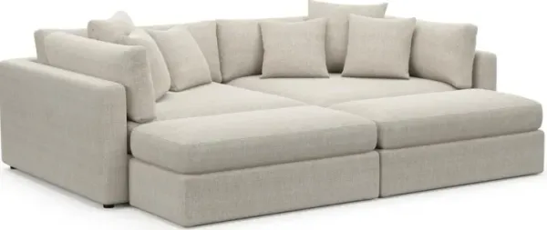 Sasha Foam Comfort Sectional - Mason Porcelain