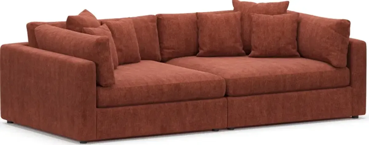 Haven Foam Comfort 2-Piece Sofa - Contessa Paprika