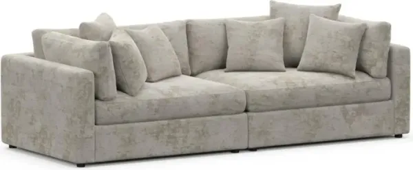 Sasha Foam Comfort Sofa - Hearth Cement