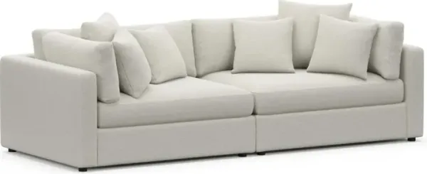Sasha Foam Comfort Sofa - Living Large White