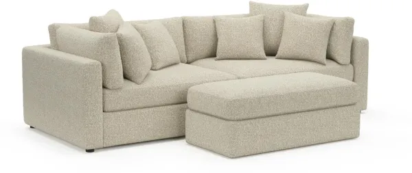 Sasha Foam Comfort Sectional - Bloke Cotton