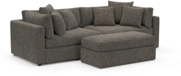 Sasha Foam Comfort Sectional - M Walnut