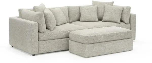 Sasha Foam Comfort Sectional - M Ivory