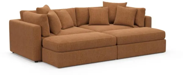 Sasha Foam Comfort Sectional - Contessa Ginger
