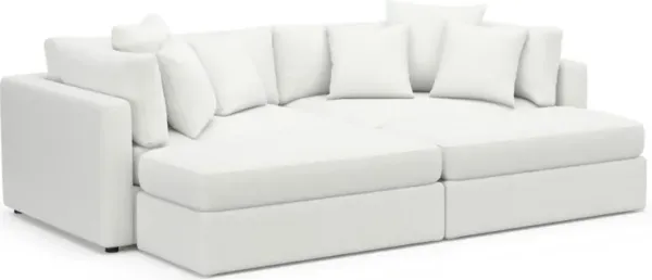 Sasha Foam Comfort Sectional - Contessa Vanilla