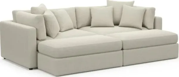 Sasha Foam Comfort Sectional - Curious Pearl