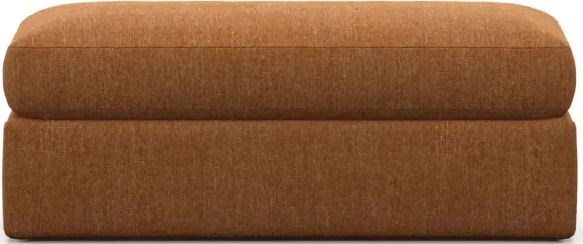 Sasha Foam Comfort Ottoman - Contessa Ginger