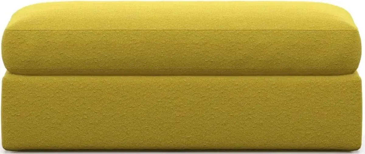 Sasha Foam Comfort Ottoman - Bloke Goldenrod