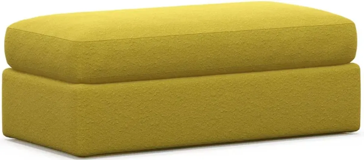 Sasha Foam Comfort Ottoman - Bloke Goldenrod