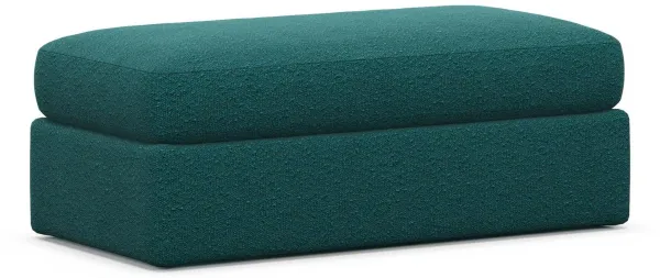 Sasha Foam Comfort Ottoman - Bloke Peacock