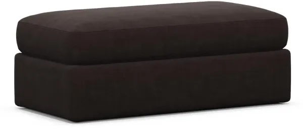 Sasha Foam Comfort Ottoman - Merrimac Dark Brown