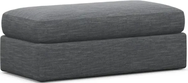 Sasha Foam Comfort Ottoman - Dudley Indigo
