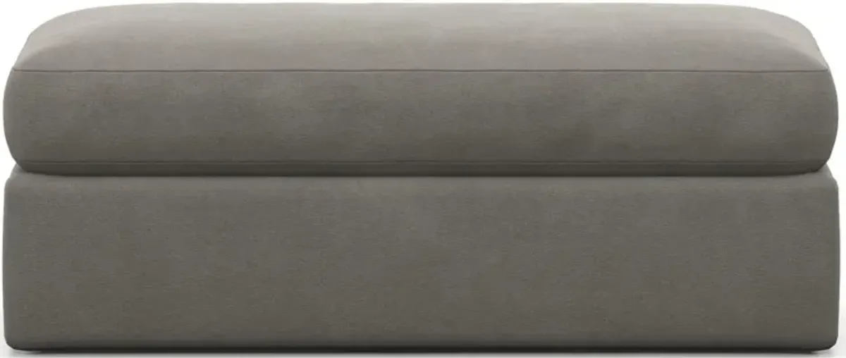 Sasha Foam Comfort Ottoman - Abington TW Fog