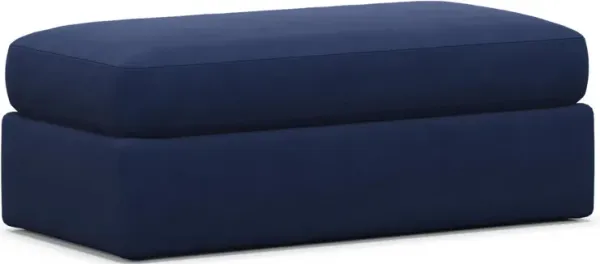 Sasha Foam Comfort Ottoman - Abington TW Indigo
