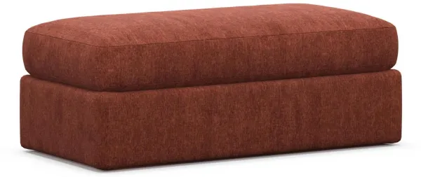 Sasha Foam Comfort Ottoman - Contessa Paprika