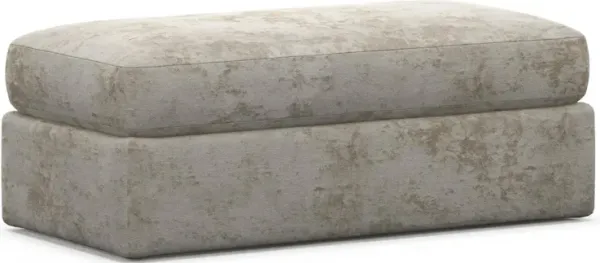 Sasha Foam Comfort Ottoman - Hearth Cement