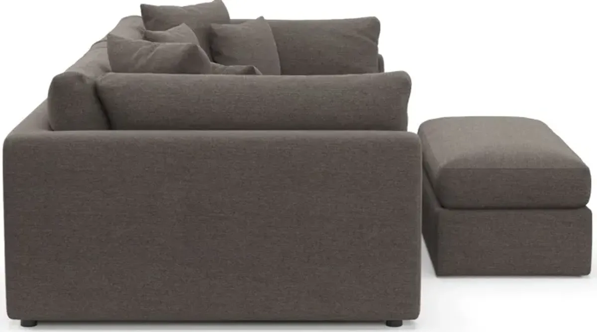 Haven Foam Comfort Eco Performance Fabric 2-Piece Media Sofa and Ottoman - Presidio Steel