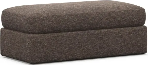 Sasha Foam Comfort Ottoman - M Walnut