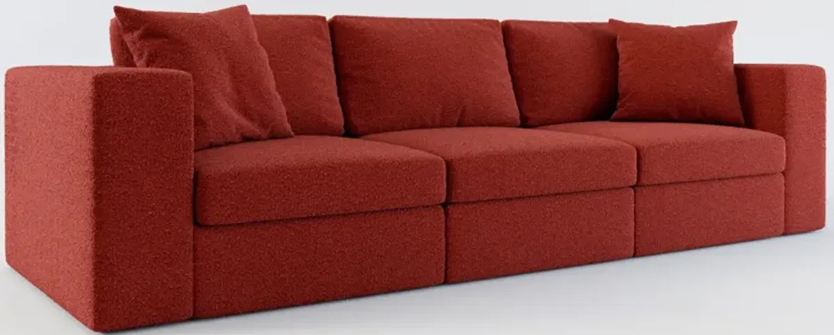 Collin Hybrid Comfort 3-Piece Sofa - Bloke Brick