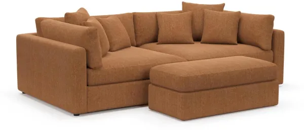 Sasha Foam Comfort Sectional - Contessa Ginger
