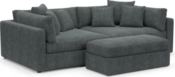 Sasha Foam Comfort Sectional - Contessa Shadow
