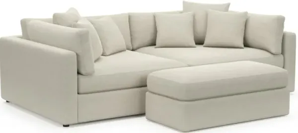 Sasha Foam Comfort Sectional - Curious Pearl