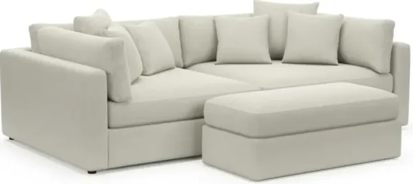 Sasha Foam Comfort Sectional - Anders Ivory