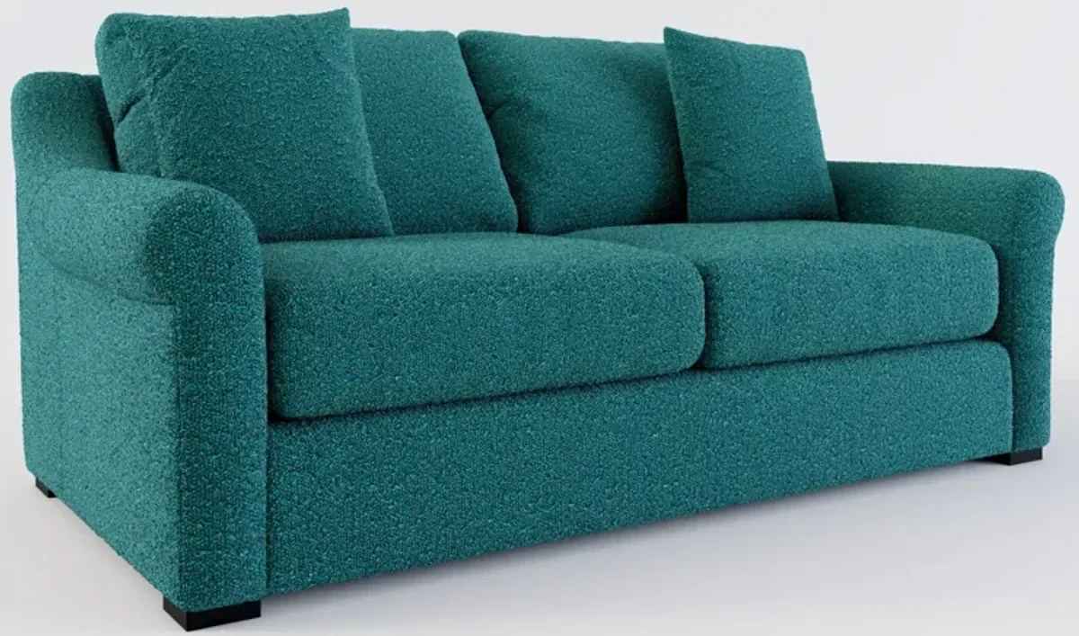 Bowery Foam Comfort 77" Sleeper Sofa - Bloke Peacock