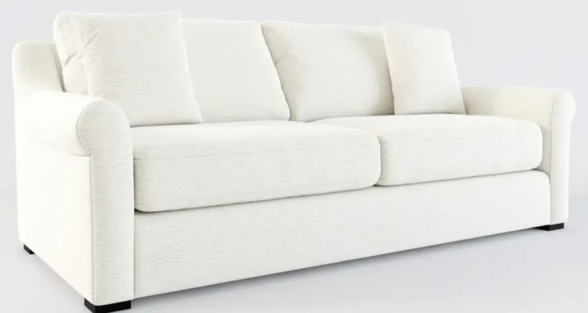 Bowery Foam Comfort 87" Sleeper Sofa - Living Large White