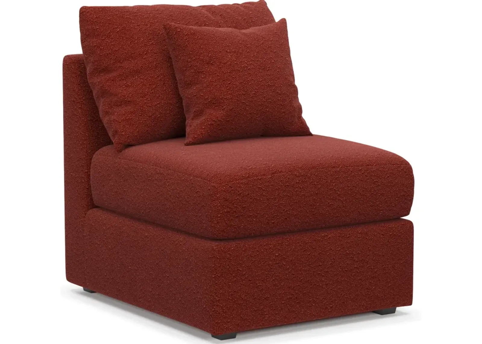 Nest Foam Comfort Armless Chair - Bloke Brick