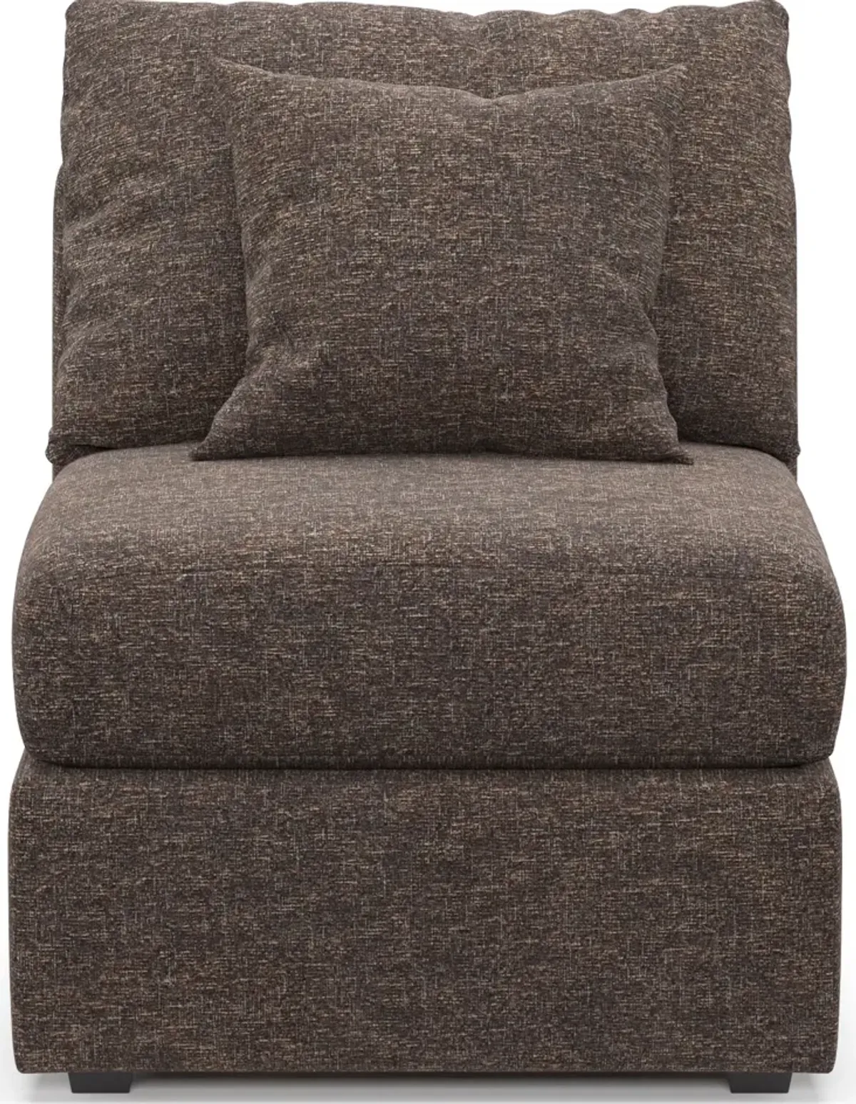 Nest Foam Comfort Armless Chair - M Walnut