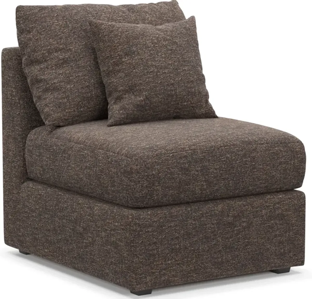 Nest Foam Comfort Armless Chair - M Walnut