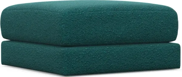 Nest Foam Comfort Short Ottoman - Bloke Peacock