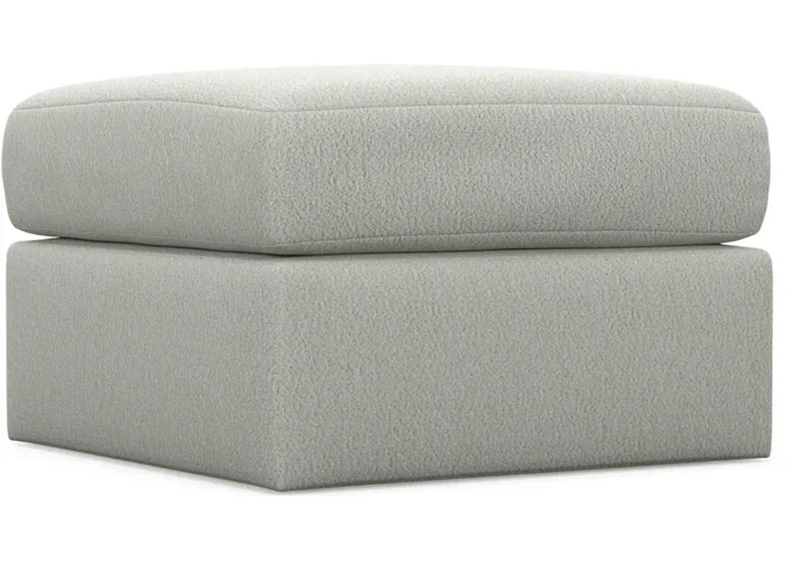 Nest Foam Comfort Tall Ottoman - Oslo Snow