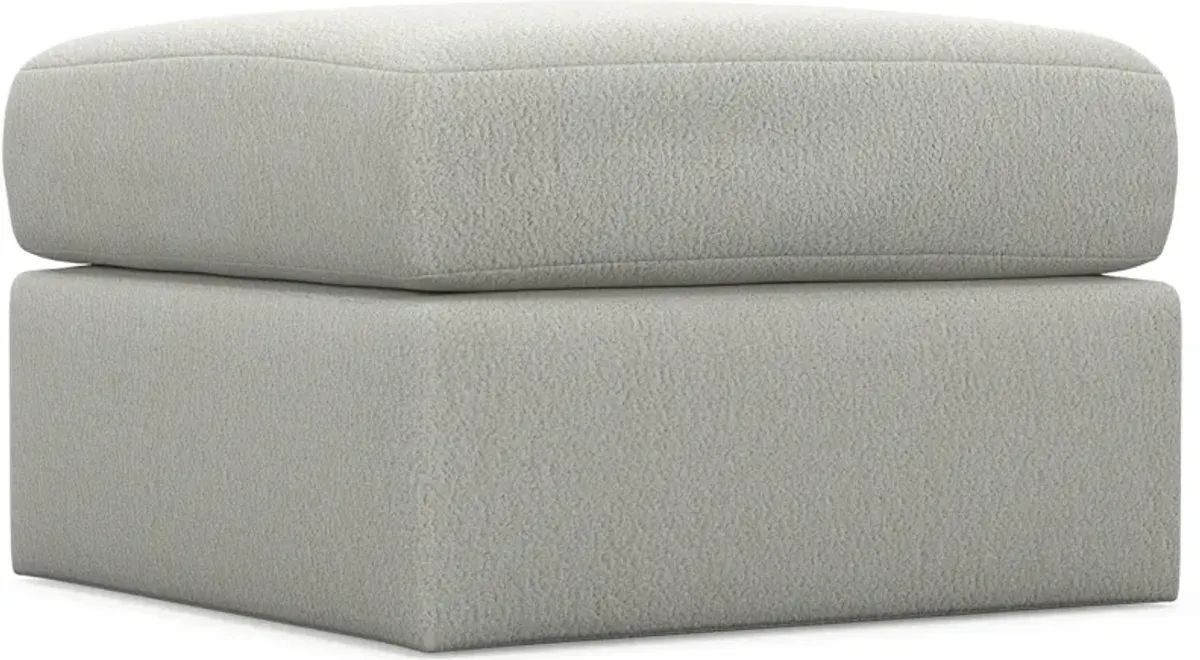 Nest Foam Comfort Tall Ottoman - Oslo Snow