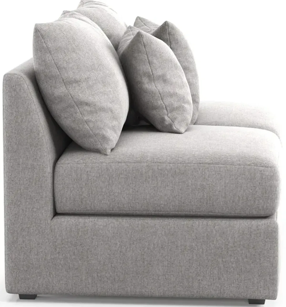 Nest Foam Comfort Armless Loveseat - Burmese Granite