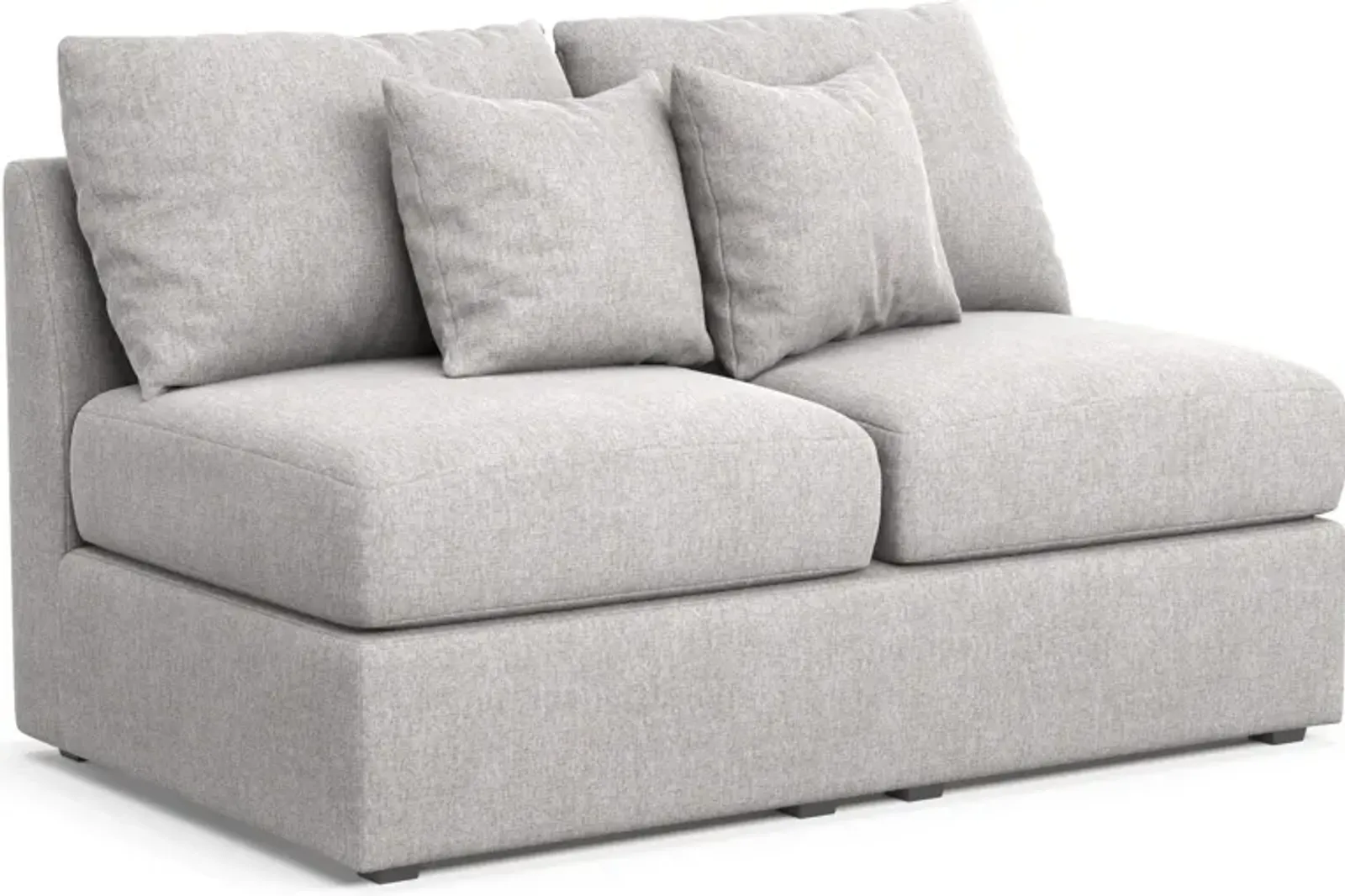 Nest Foam Comfort Armless Loveseat - Burmese Granite