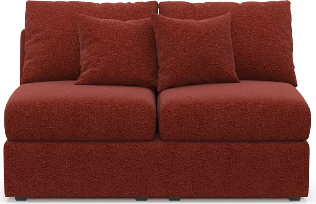 Nest Foam Comfort Armless Loveseat - Bloke Brick