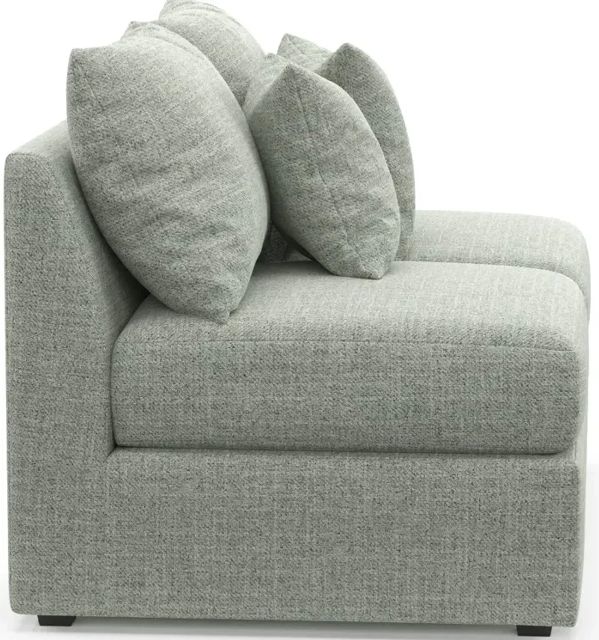 Nest Foam Comfort Eco Performance Armless Loveseat - Broderick Sea Glass