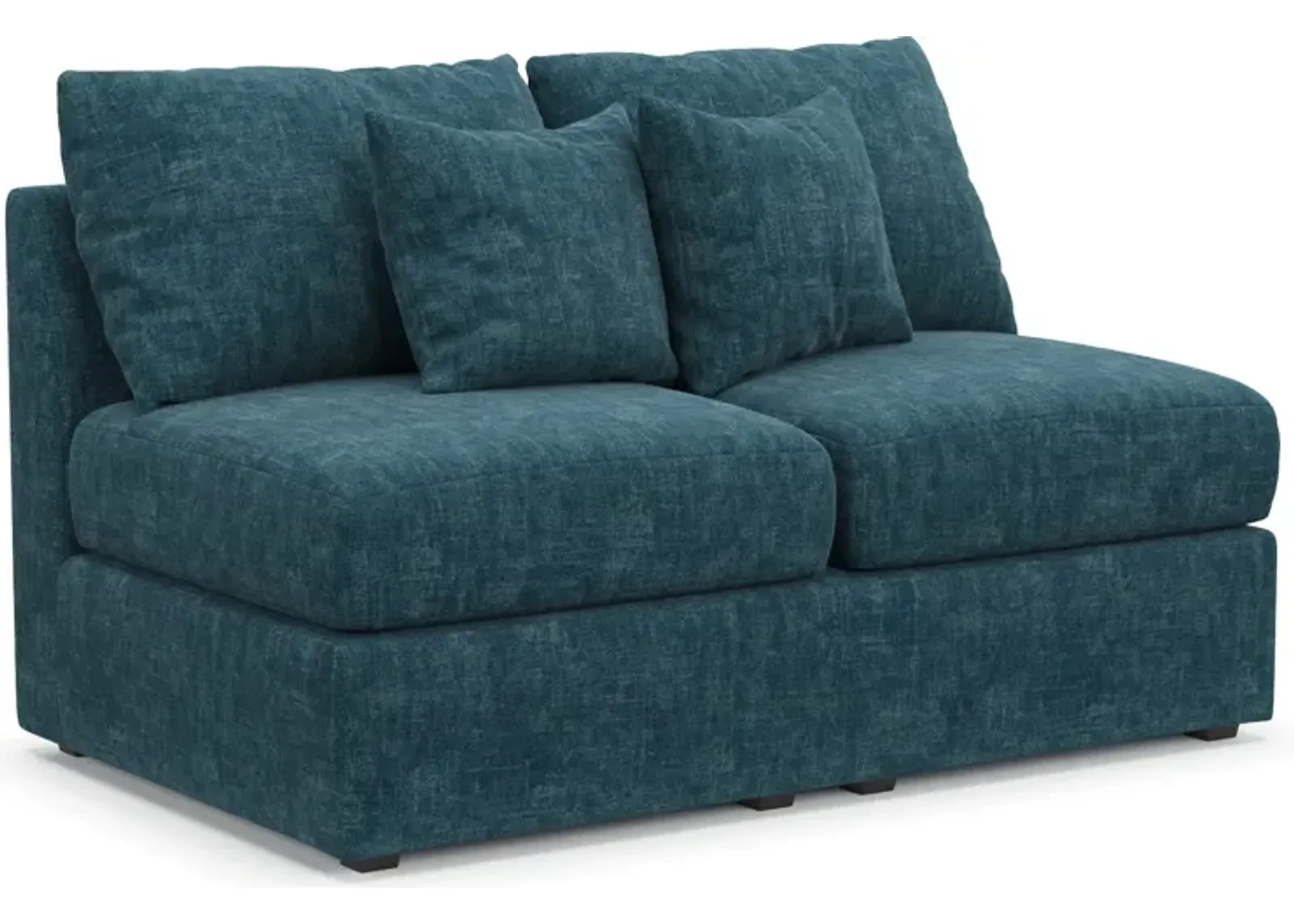 Nest Foam Comfort Eco Performance Fabric Armless Loveseat - Argo Tropic