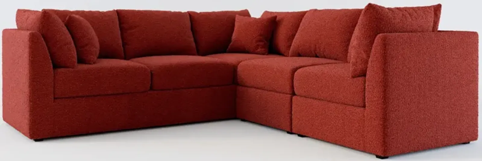 Nest Foam Comfort 3-Piece Small Sectional - Bloke Brick