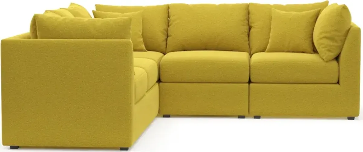 Nest Foam Comfort 3-Piece Small Sectional - Bloke Goldenrod