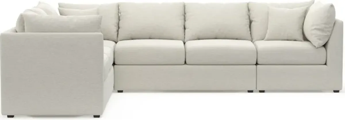 Nest Foam Comfort 3-Piece Large Sectional - Living Large White