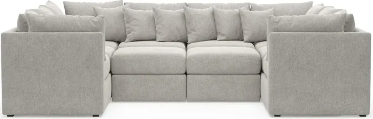 Nest 5-Piece Pit Foam Comfort Sectional - Burmese Granite