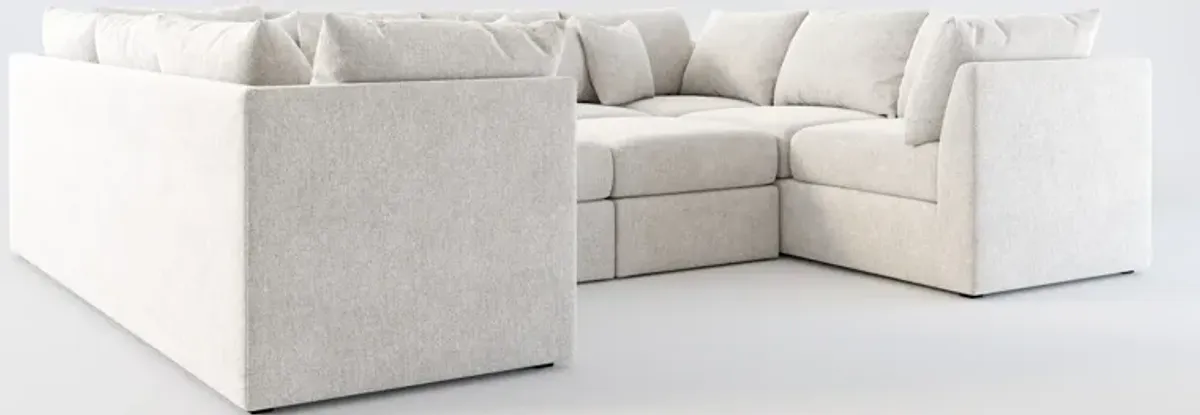 Nest 5-Piece Pit Foam Comfort Sectional - Burmese Granite