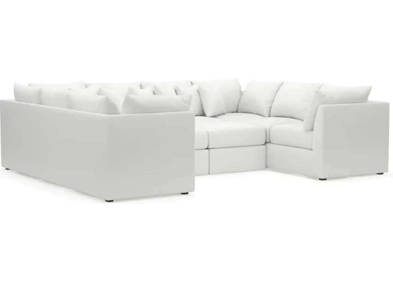 Nest Foam Comfort 5-Piece Pit Sectional - Contessa Vanilla