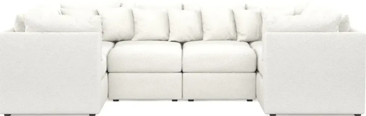 Nest Foam Comfort 5-Piece Pit Sectional - Bloke Snow